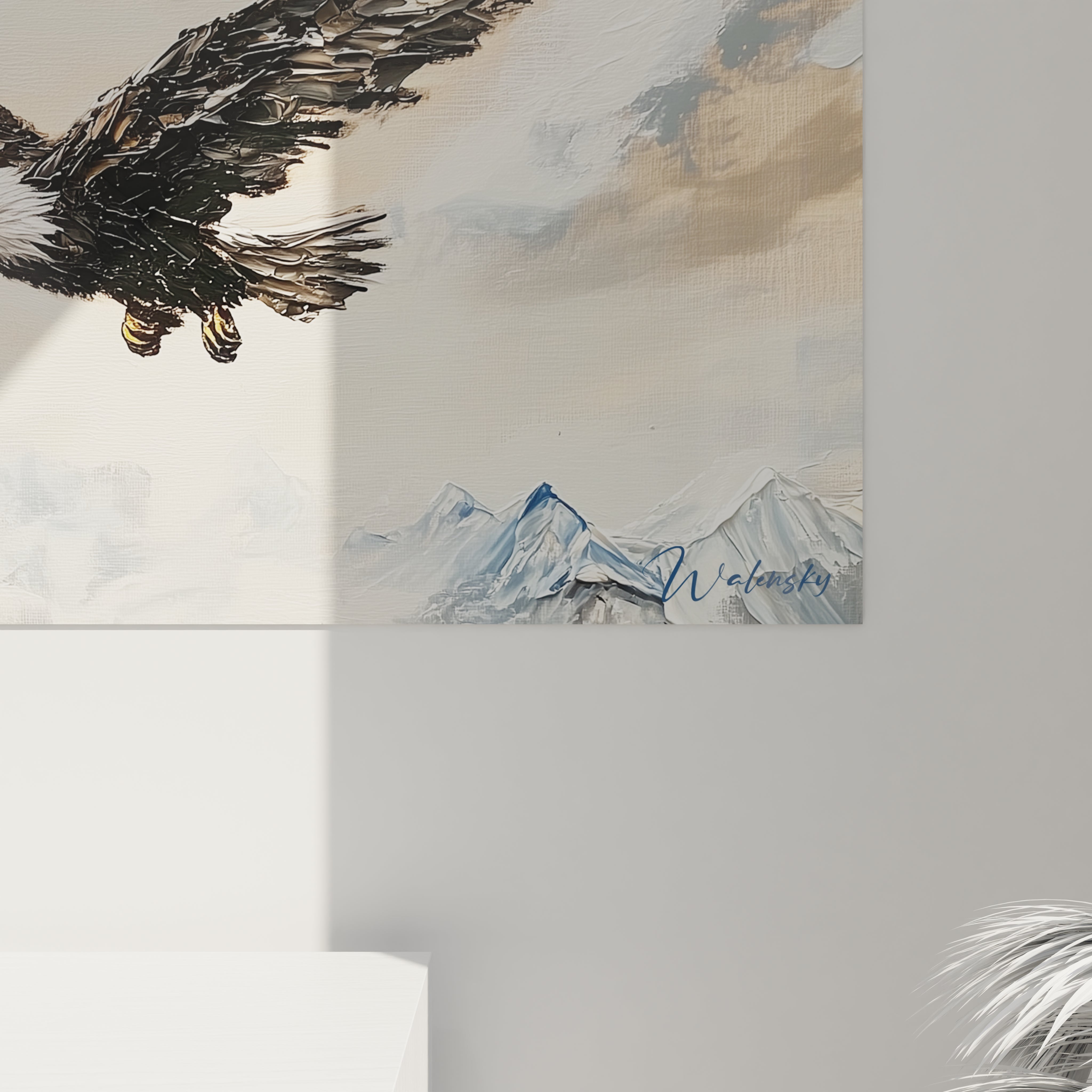 Tableau Territoire Infini Beige - édition aigle
