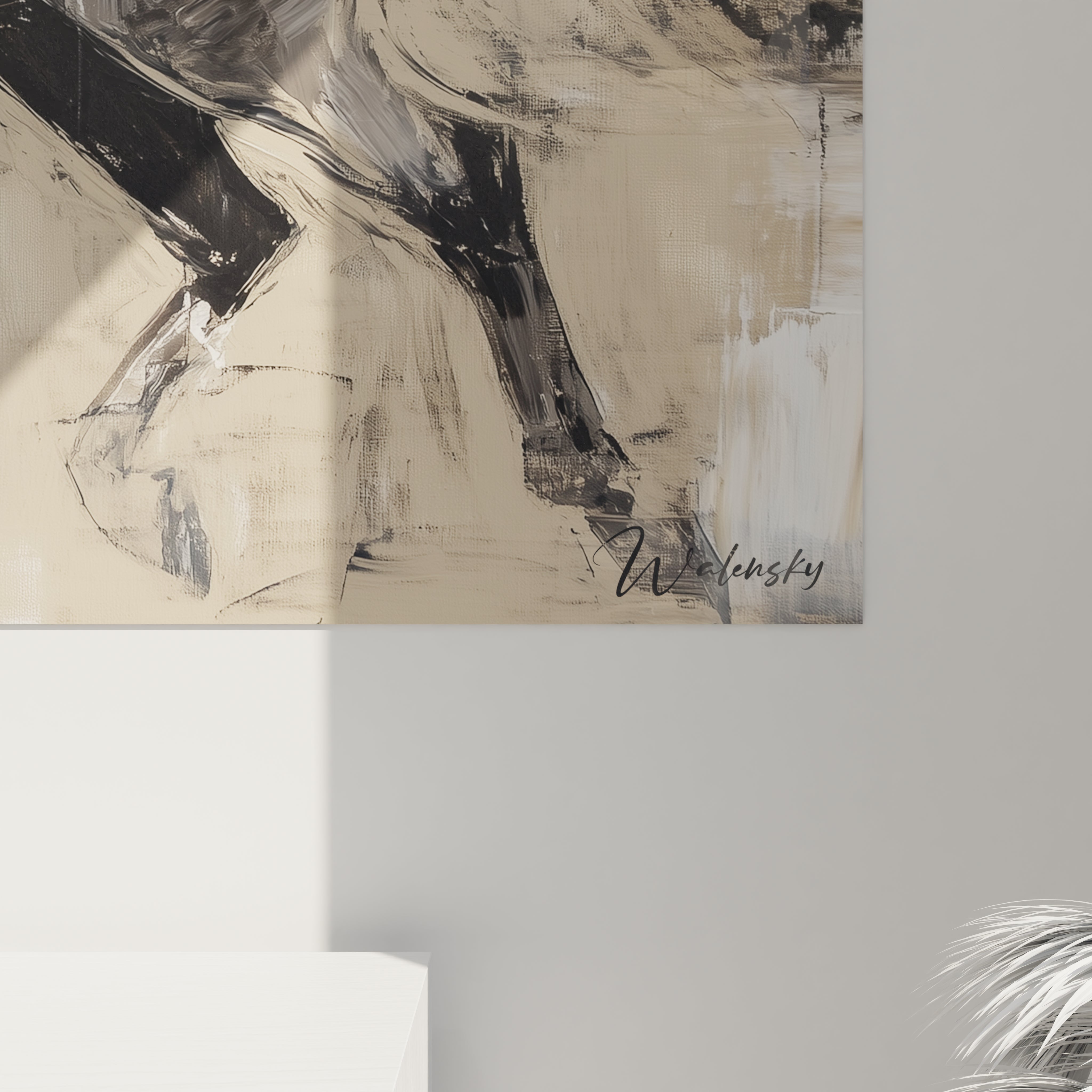 Tableau cheval âme en mouvement - édition cheval