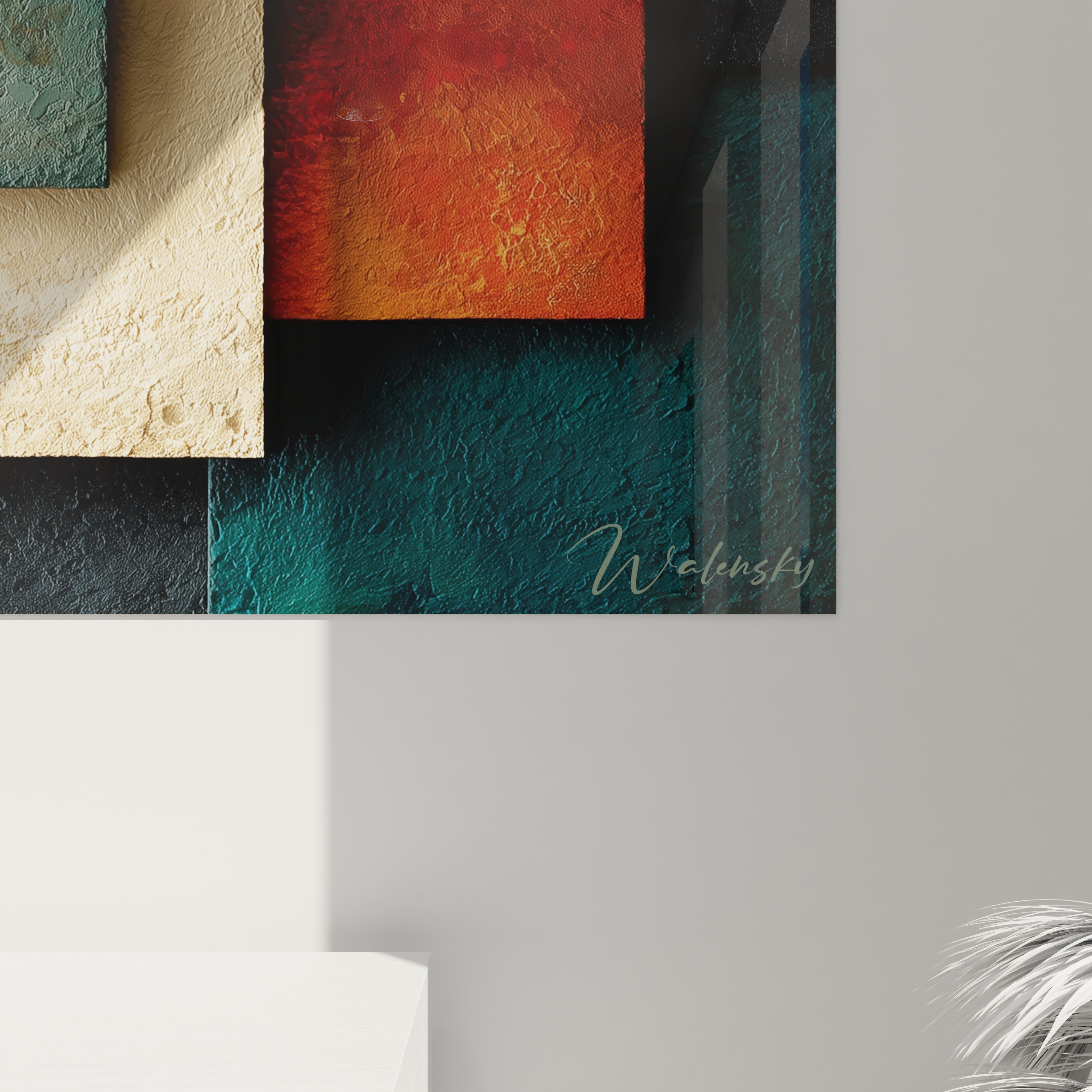 Tableau Géométrique Fusion Modulaire - édition Bauhaus