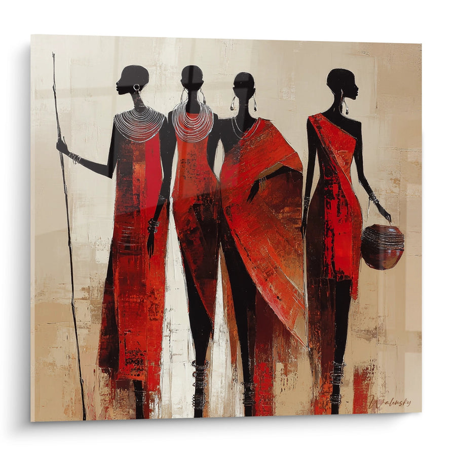 Tableau Femmes Africaines - Élégance Masaï - Edition culture Africaine