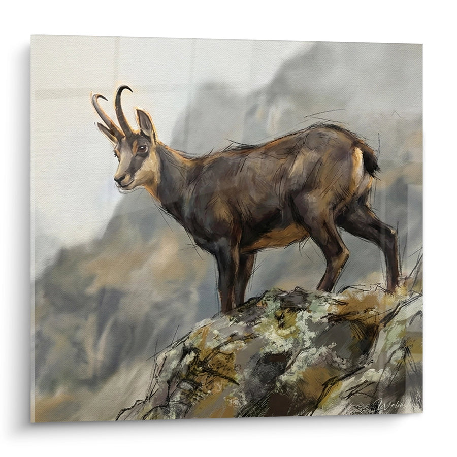 Tableau Chamois des Pyrénées - Majesté Alpine - Edition Pyrénées