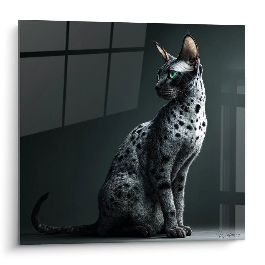 Tableau Chat Egyptian Mau Élégant - Majesté Féline - Edition chat Egyptian Mau