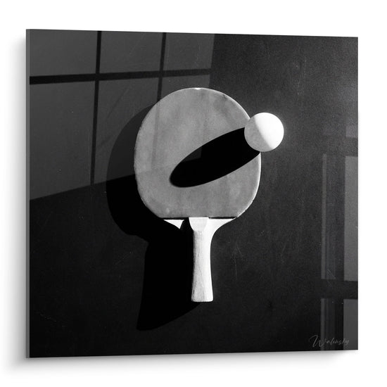 Tableau Ping Pong Noir et Blanc - Géométrie du Jeu - Edition Ping Pong