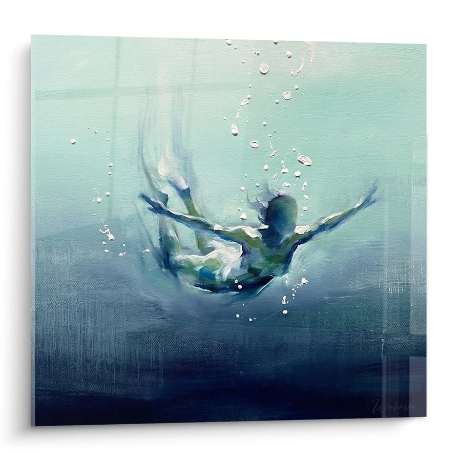 Tableau Plongeur Sous-Marin - Liberté Aquatique - Edition plongée sous-marine