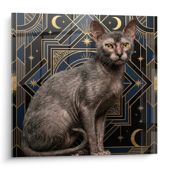 Obraz Kota Lykoi Mistyczny - Strażnik Gwiazd - Edycja kota Lykoi