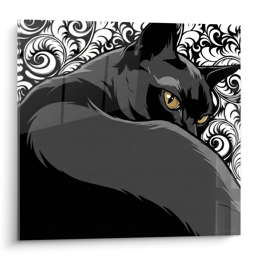 Tableau Chat Burmese Enveloppé - Regard Doré Mystérieux - Edition chat Burmese