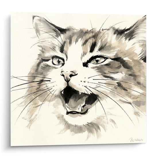 Obraz Kota Ragamuffin Akwarela - Wyrazisty Portret - Edycja Kota Ragamuffin