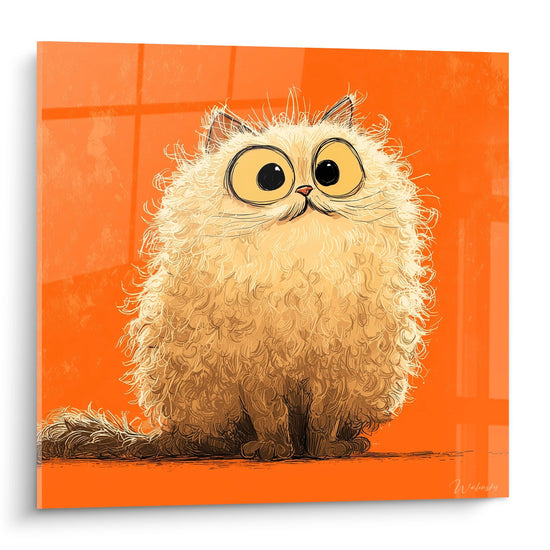 Tableau Chaton Selkirk Rex Duveteux - Regard Innocent - Edition chat Selkirk Rex