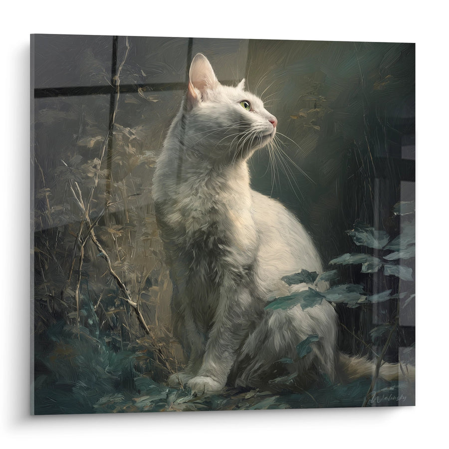 Tableau Chat Burmilla Contemplateur - Sérénité Féline - Edition chat Burmilla