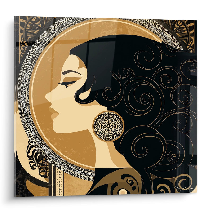 Tableau Portrait Art Déco - Mystère Oriental - Edition Art déco