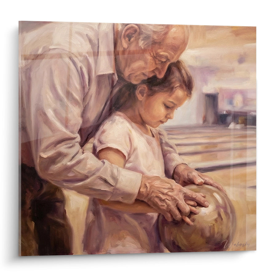 Tableau Potier et Apprentie - Transmission Artisanale - Edition bowling