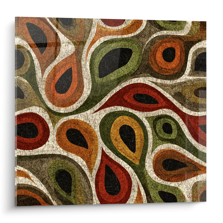 Tableau Mosaïque Ethnique - Motifs Organiques Africains - Edition Africain abstrait