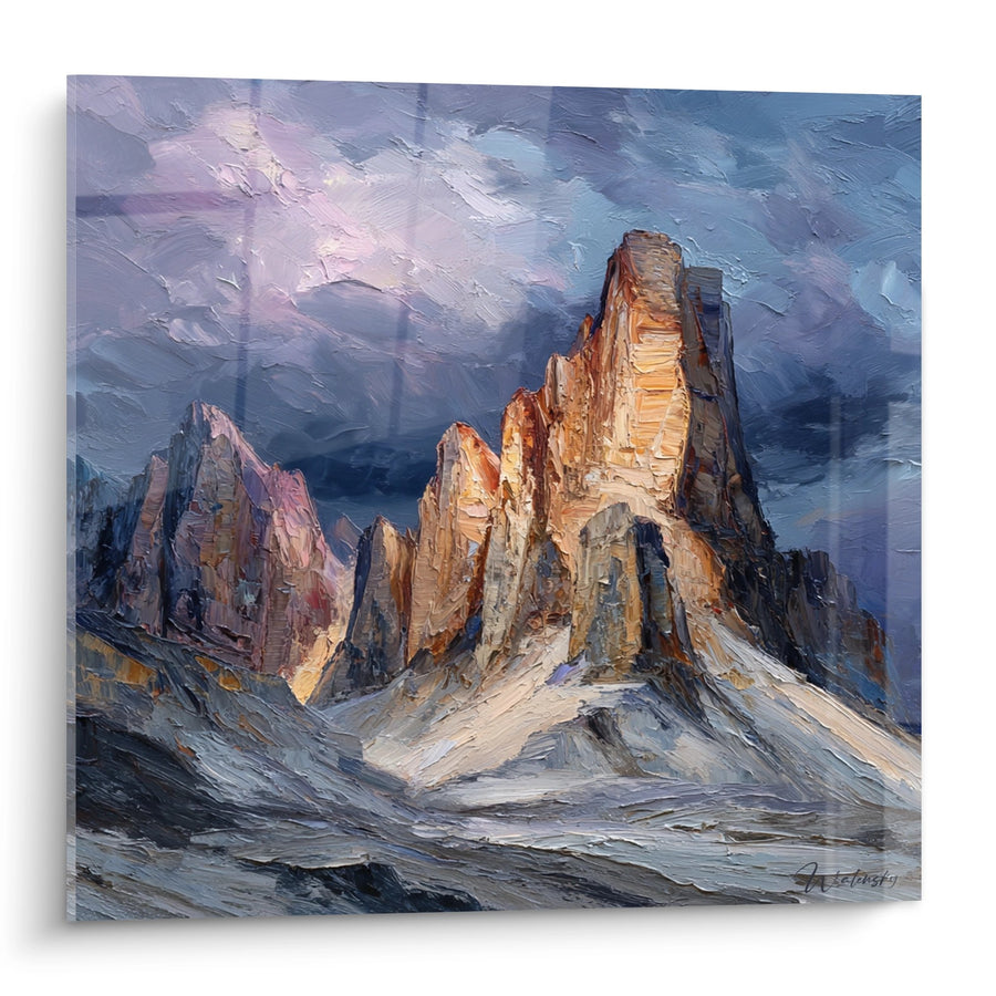 Tableau Trois Cimes de Lavaredo - Alpenglow Doré - Edition Les Dolomites
