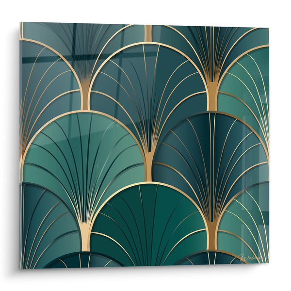 Cuadro Motivos Geométricos - Elegancia Dorada - Edición Art Déco