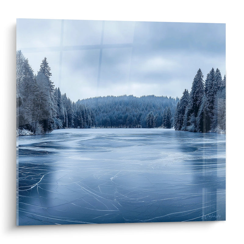 Tableau Lago Ghiacciato delle Vosgi - Serenità Invernale - Edizione Vosgi