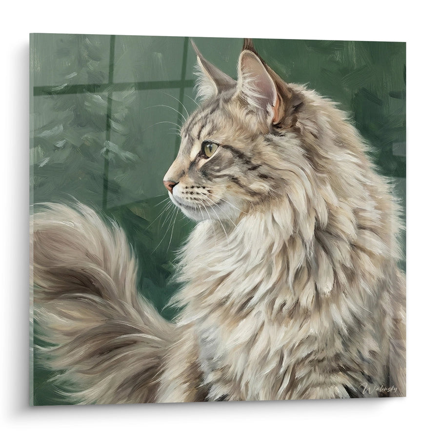 Tableau Chat Norwegian Forest Cat Profil - Majesté Nordique - Edition chat Norwegian Forest Cat