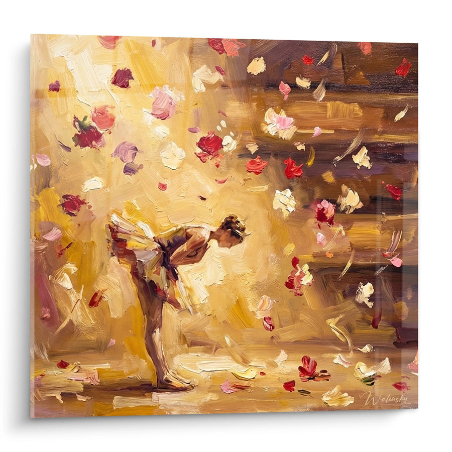 Tableau Danseuse Pluie de Pétales - Poésie en Mouvement - Edition Danse