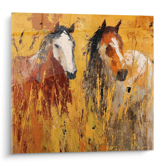 Gemälde Wilde Pferde - Duo Camargue - Camargue Edition