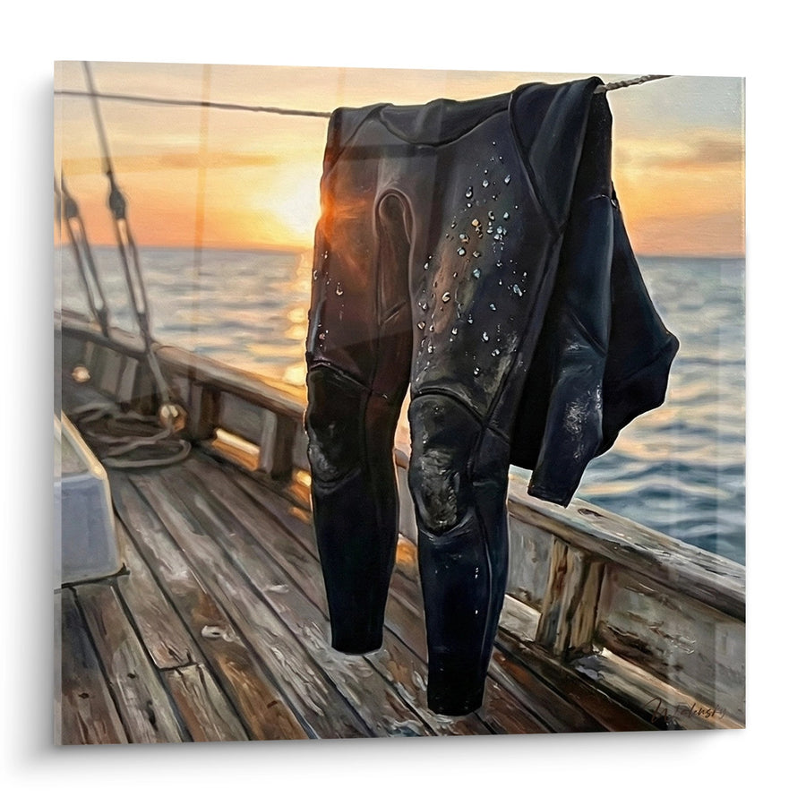 Tableau Combinaison de Plongée - Retour à la Surface - Edition plongée sous-marine