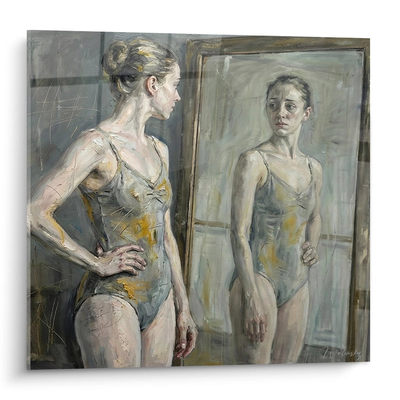 Tableau Danseuse Miroir - Reflet d'une Âme - Edition Danse