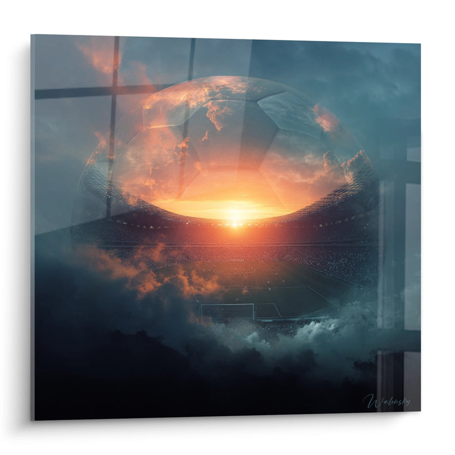 Tableau Ballon Futuriste - Vision Cosmique du Football - Edition football