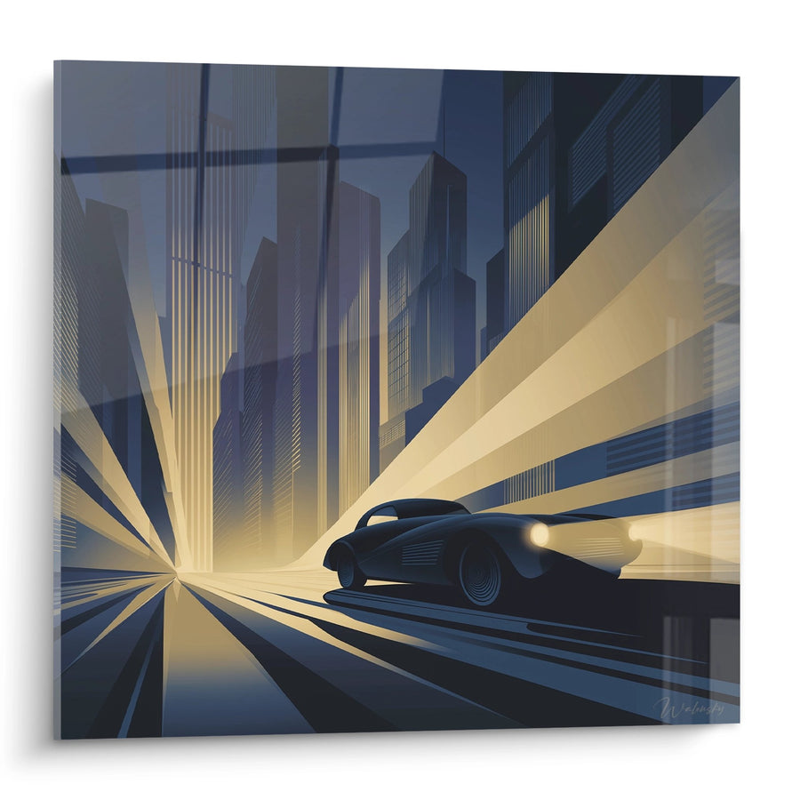 Tableau Automobile Futuriste - Vitesse Art Déco - Edition Art déco