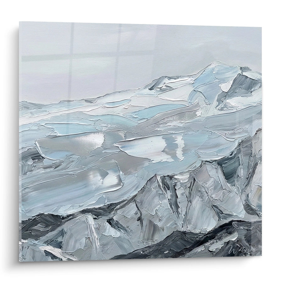 Tableau Paysage Montagneux - Sommets Glacés - Edition Les Dolomites