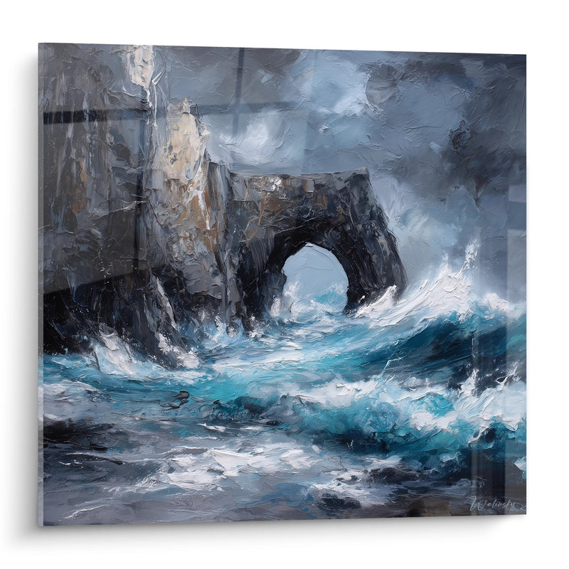 Marine Arch Panel - Storm over the Cliffs - Normandy Edition