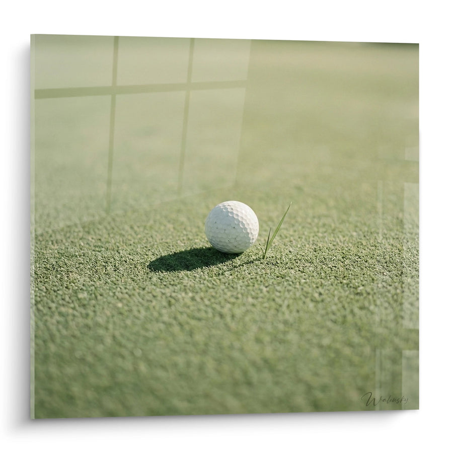 Obraz Piłki Golfowej na Zielonym - Perfekcyjna Precyzja - Edycja Golf