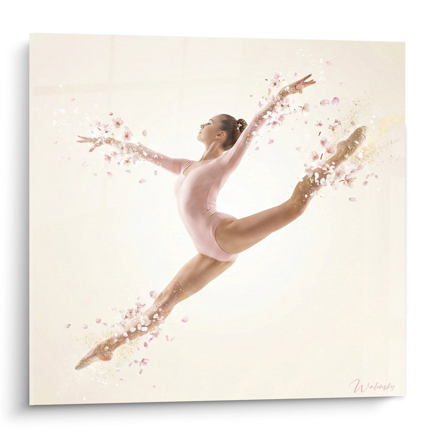 Tableau Danseuse Grand Écart - Élégance Florale - Edition Danse