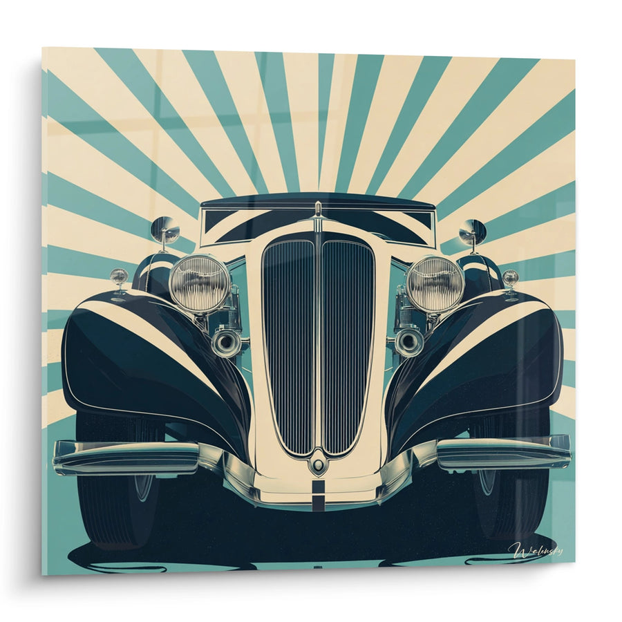 Tableau Automobile Vintage - Élégance Art Déco - Edition Art déco