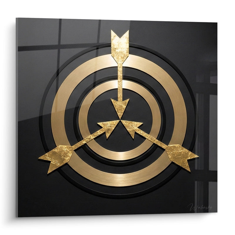Golden Target Painting - Golden Precision - Archery Edition