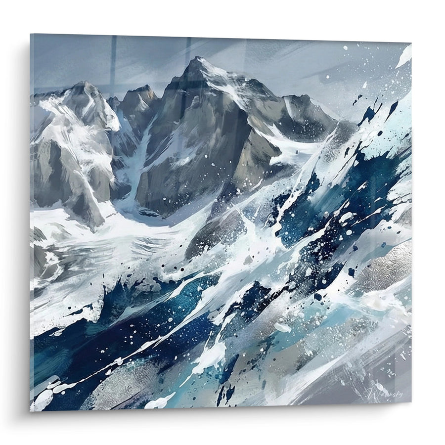 Tableau Montagne Enneigée - Tempête de Neige - Edition Pyrénées