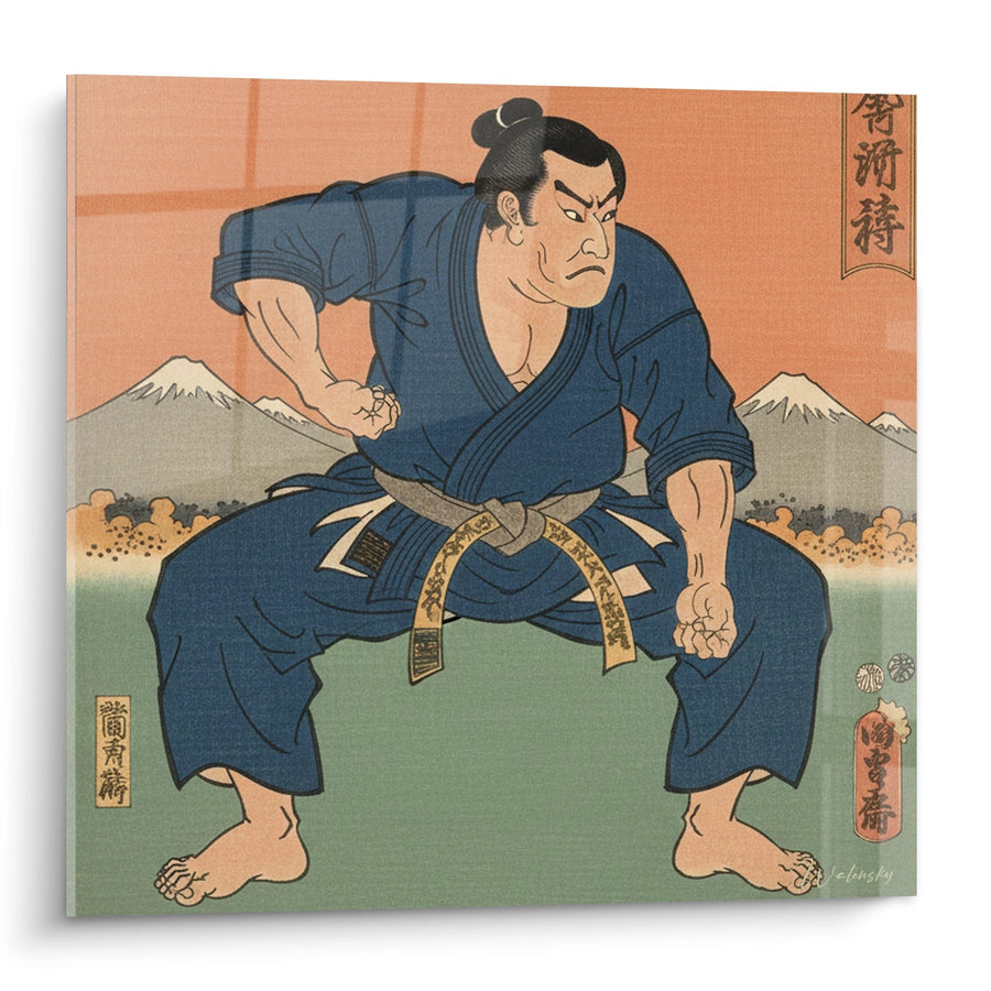 Tableau Samouraï Ukiyo-e - Guerrier Traditionnel Japonais - Edition Karaté