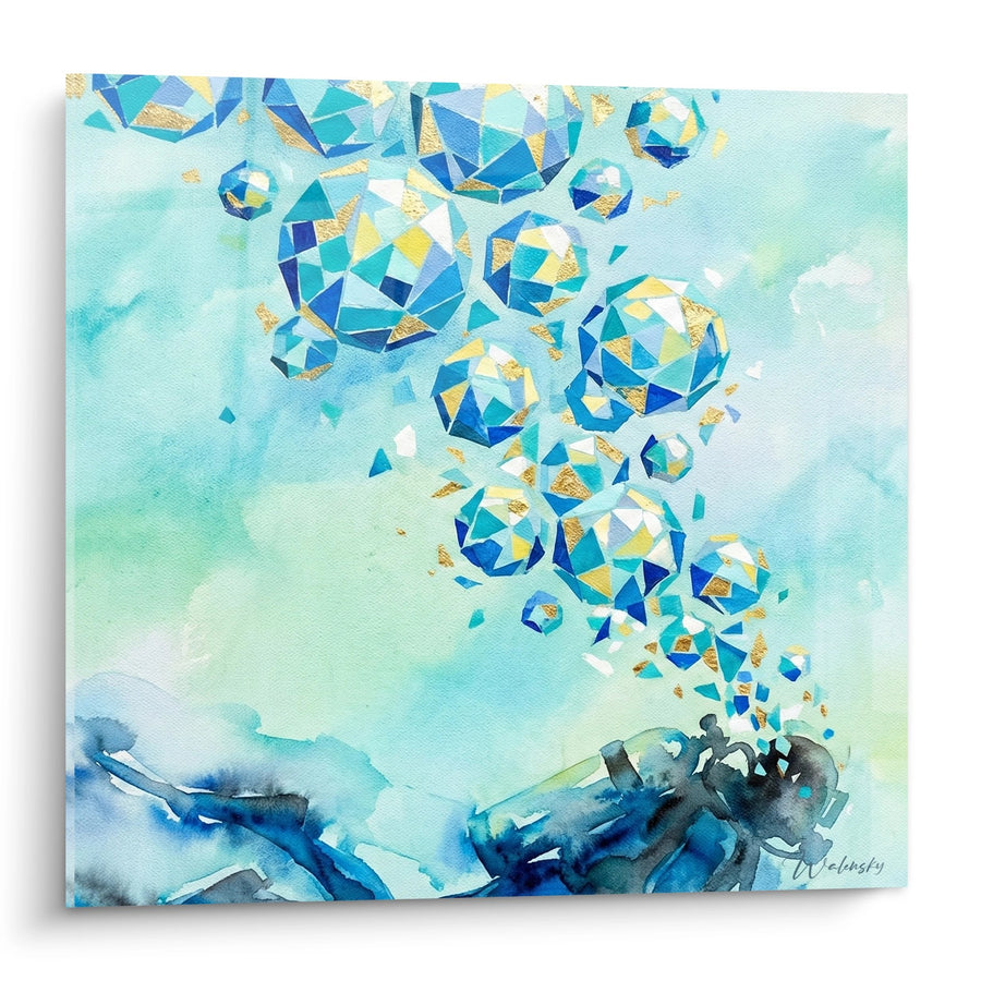 Tableau Bulles d'air cristallines - Ascension aquatique - Edition plongée sous-marine