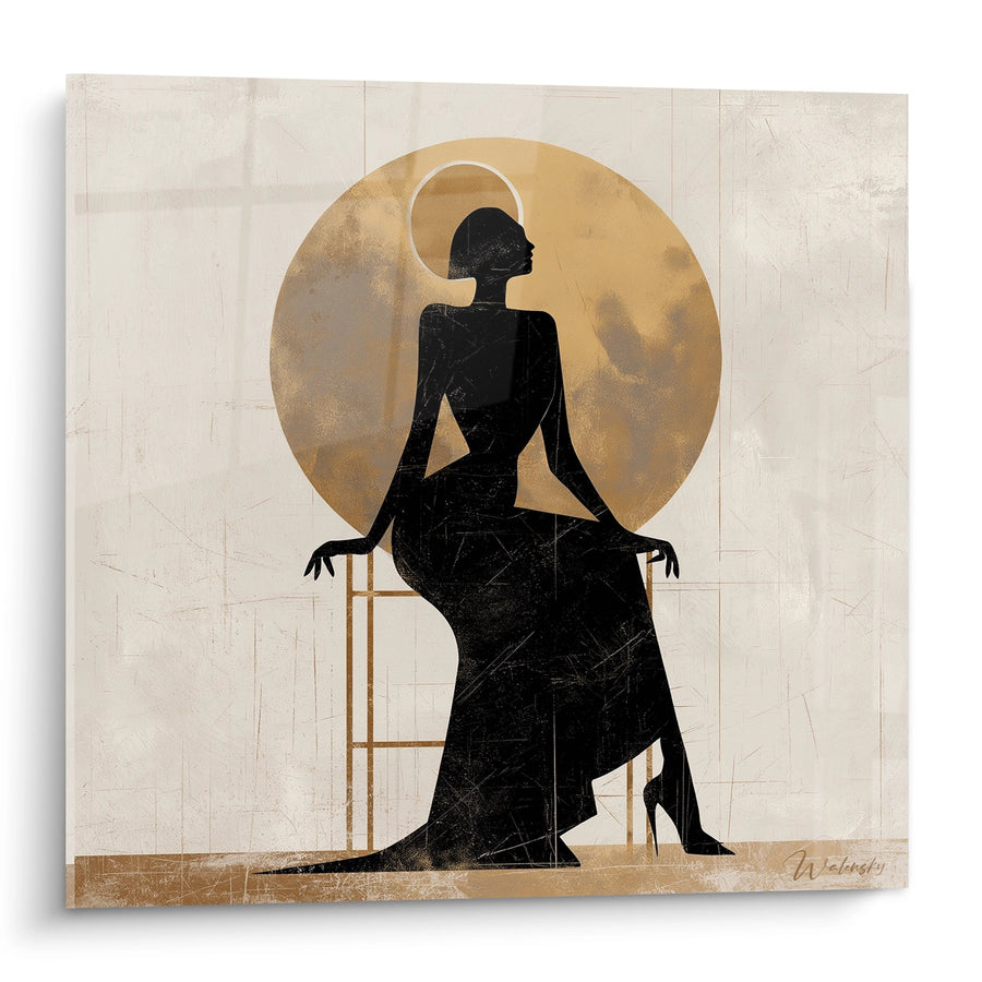 Tableau Femme Africaine Élégante - Déesse Dorée - Edition culture Africaine