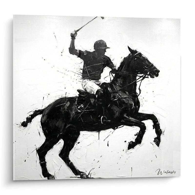 Polo Player Painting - Dynamic Action - Polo Edition