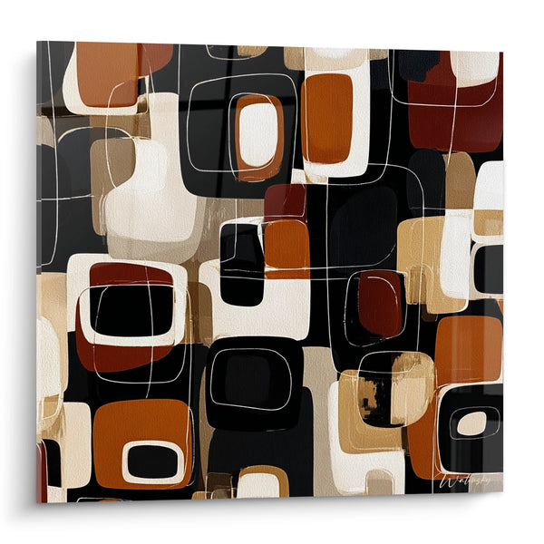 Cuadro Formas Geométricas - Mosaico Moderno - Edición Africana Abstracta