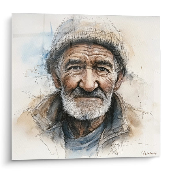 Cuadro Retrato Pastor Córcego - Sabiduría Insular - Edición Córcega