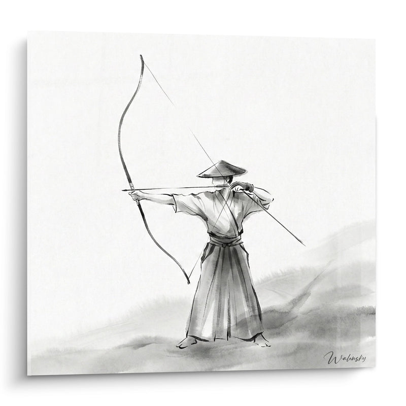 Samurai Archer Painting - Traditional Martial Art - Archery Edition