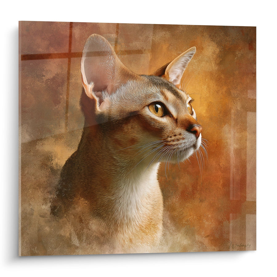 Ritratto di Chat Singapura di Tableau - Doré Regard - Edizione chat Singapura