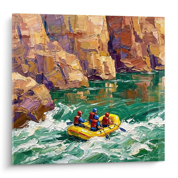 White Water Rafting Wall Art - Canyon Adventure - Rafting Edition