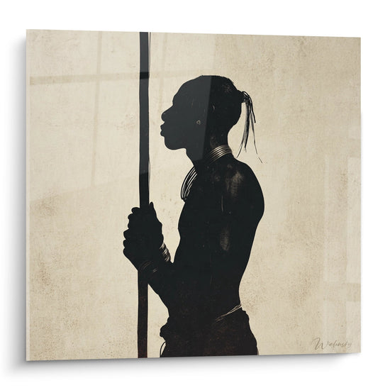 Silhouette di Guerriero Africano - L'Anima del Continente - Edizione Cultura Africana