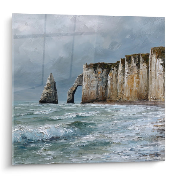 Étretat Cliffs Painting - The Needle and the Porte d'Aval - Normandy Edition