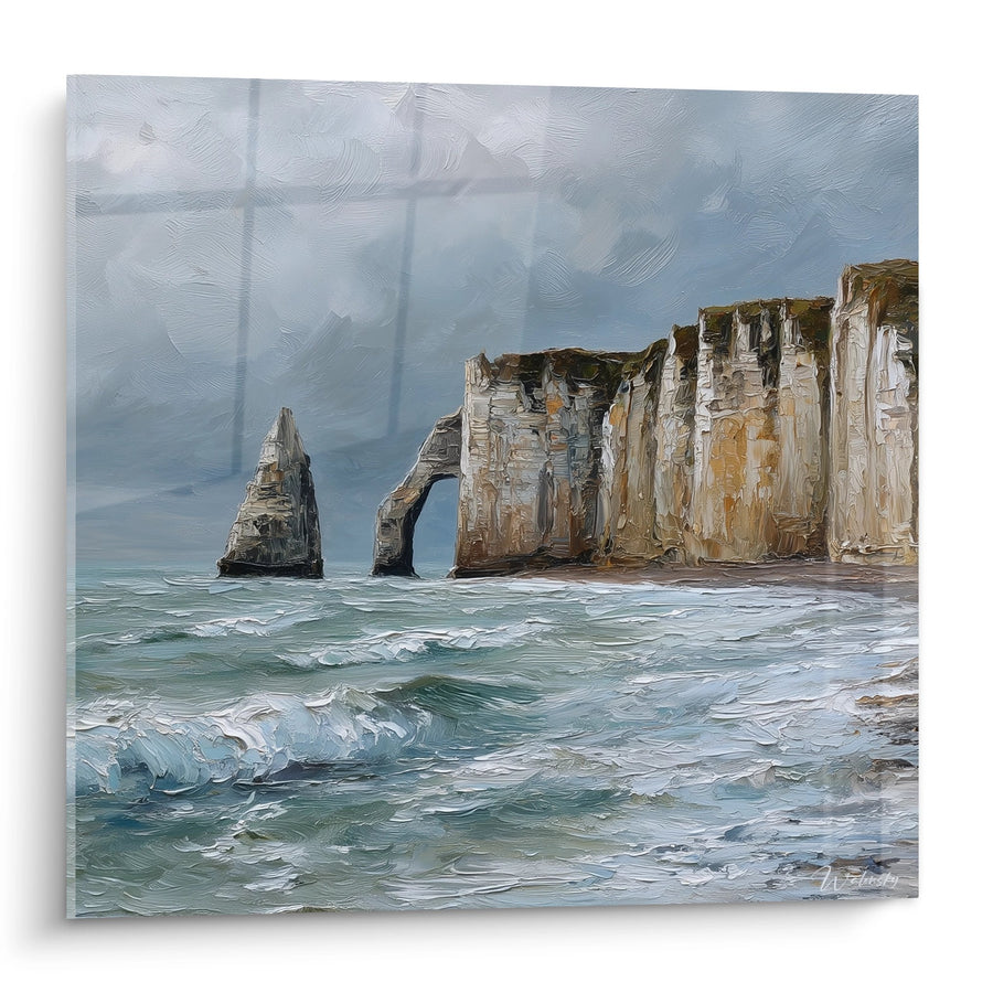 Tableau Falaises d'Étretat - L'Aiguille et la Porte d'Aval - Edition Normandie