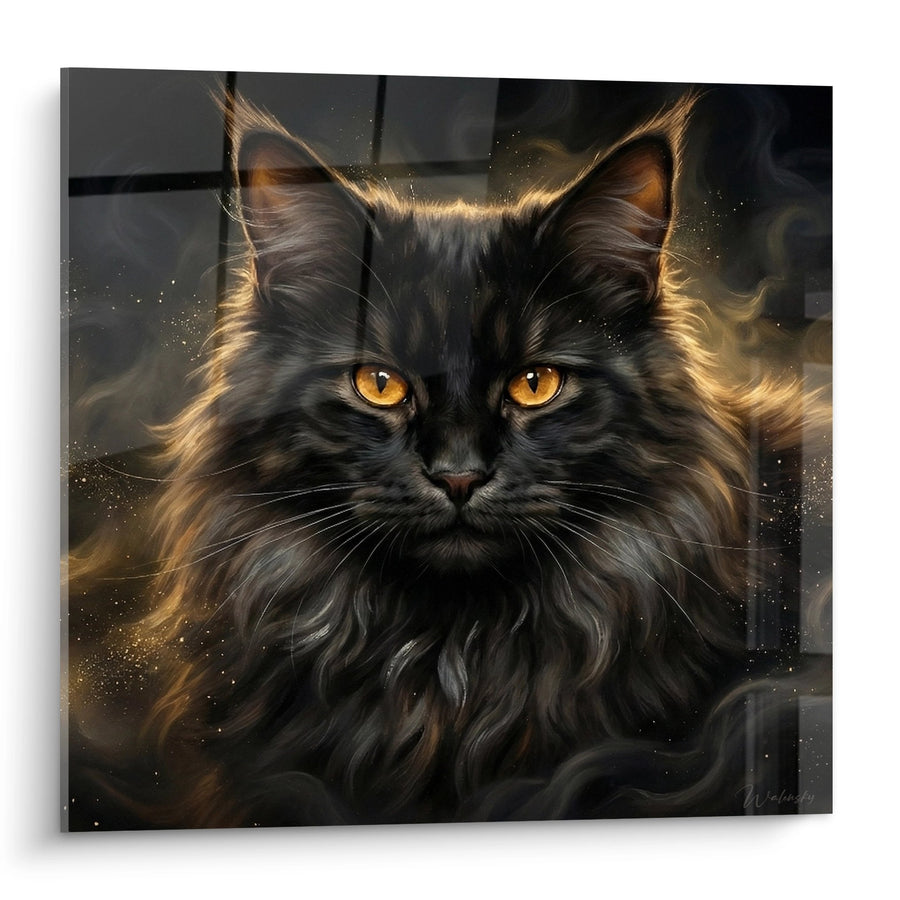 Tableau Chat Norwegian Forest Cat Majestueux - Regard Doré - Edition chat Norwegian Forest Cat