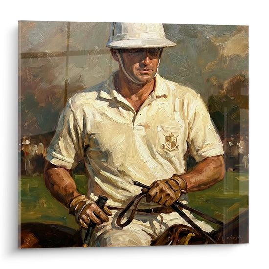 Cuadro Jugador de Polo Vintage - La Elegancia Ecuestre - Edición Polo