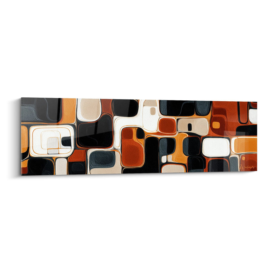 Tableau Formes Géométriques - Mosaïque Contemporaine - Edition Africain abstrait