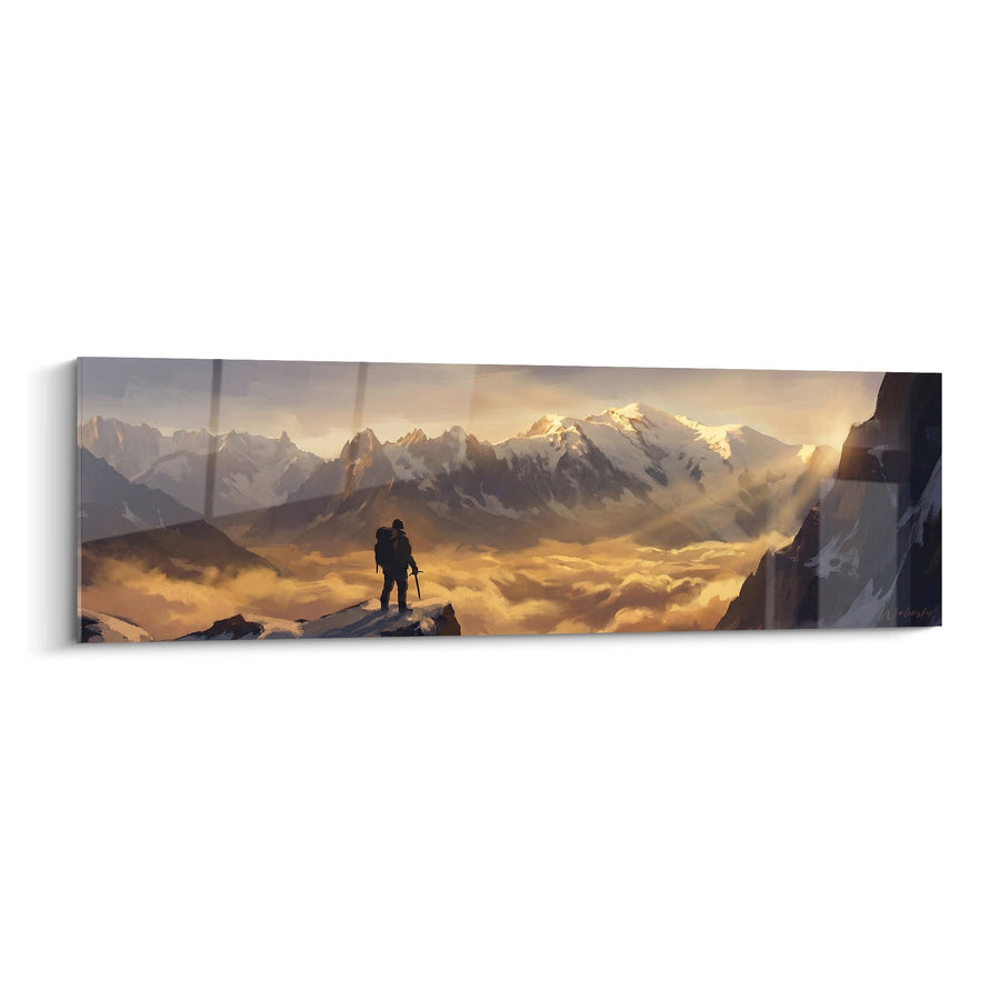 Tableau Alpiniste Mont Blanc - Sommet des Nuages - Edition Le Mont Blanc
