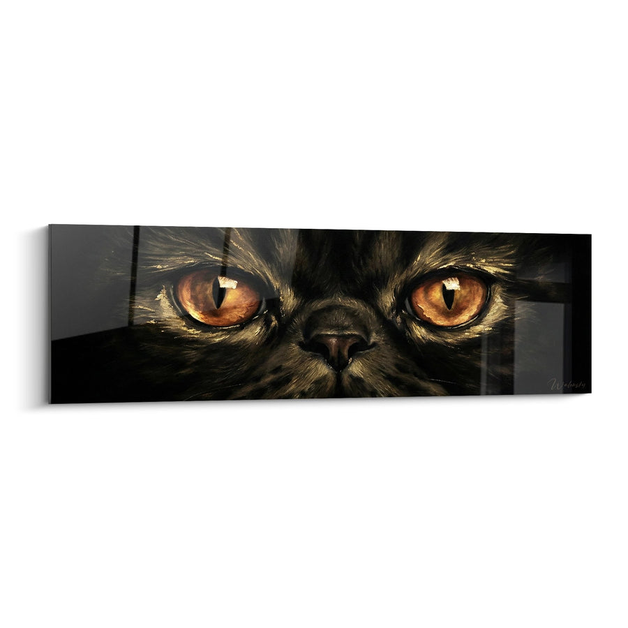 Obraz Intensywnego Spojrzenia Kota - Misterne Oczy Bursztynowe - Edycja kot Exotic Shorthair